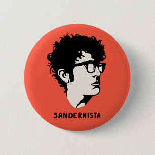 Chapa Redonda De 5 Cm Sandernista joven