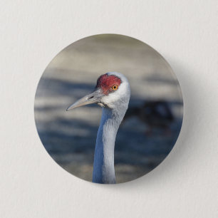 Chapa Redonda De 5 Cm Sandhill Crane