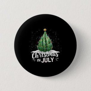Chapa Redonda De 5 Cm Sandía Árbol de Navidad Navidad en Julio Verano