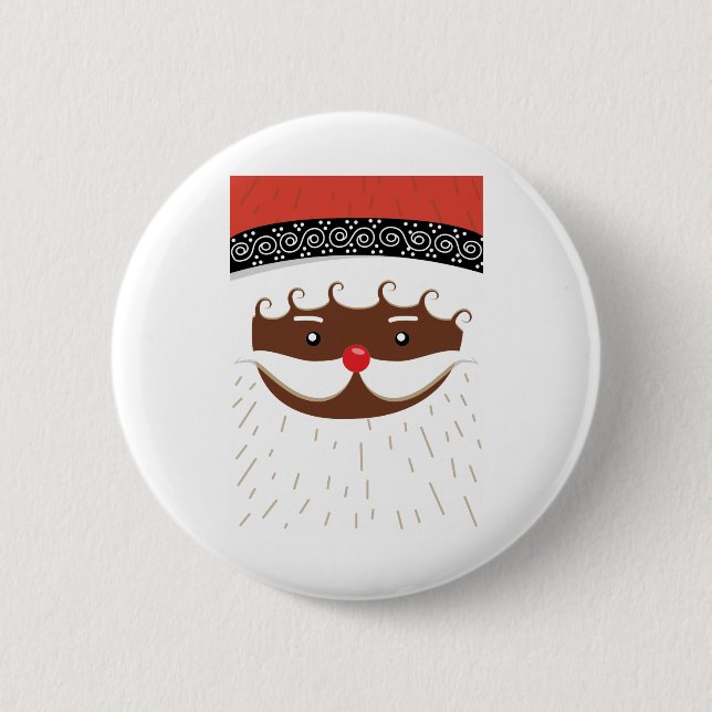 Chapa Redonda De 5 Cm santa afroamericana (Anverso)