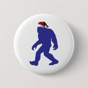 Chapa Redonda De 5 Cm Santa Bigfoot
