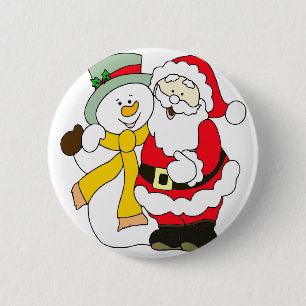 Chapa Redonda De 5 Cm santa-claus