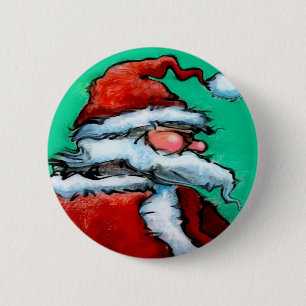Chapa Redonda De 5 Cm Santa Claus