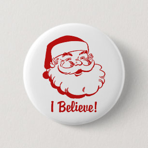 Chapa Redonda De 5 Cm Santa Claus
