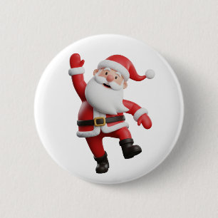 Chapa Redonda De 5 Cm Santa Claus