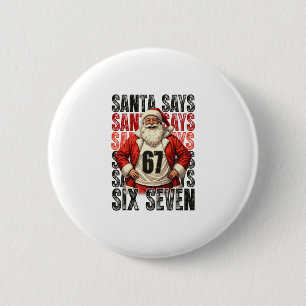 Chapa Redonda De 5 Cm Santa Dice Seis Siete