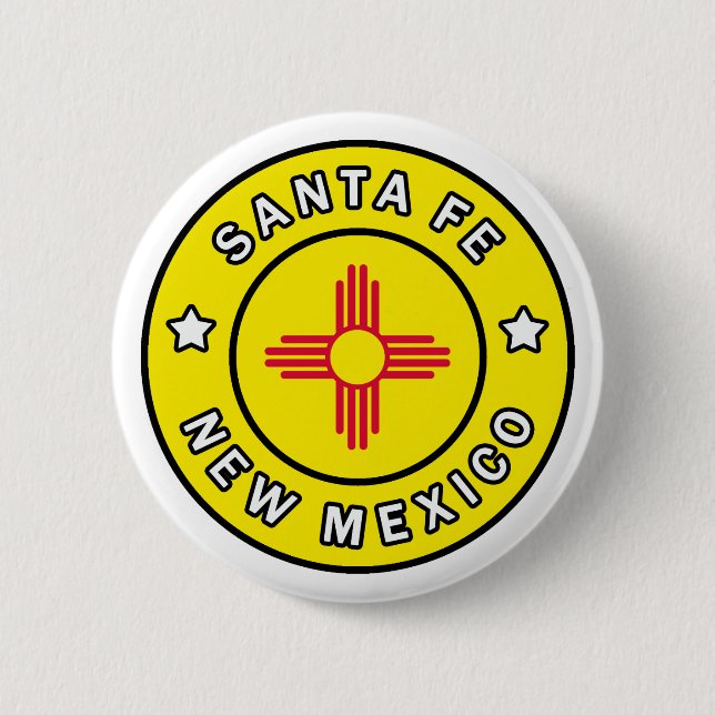 Chapa Redonda De 5 Cm Santa Fe Nuevo México (Anverso)