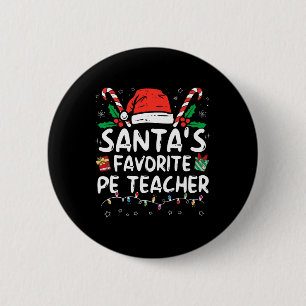 Chapa Redonda De 5 Cm Santa Fun Xm, la profesora de Pe favorita de Santa