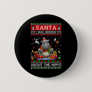 Chapa Redonda De 5 Cm Santa I Fue Serio Sobre El Gracioso Himno De Hippo