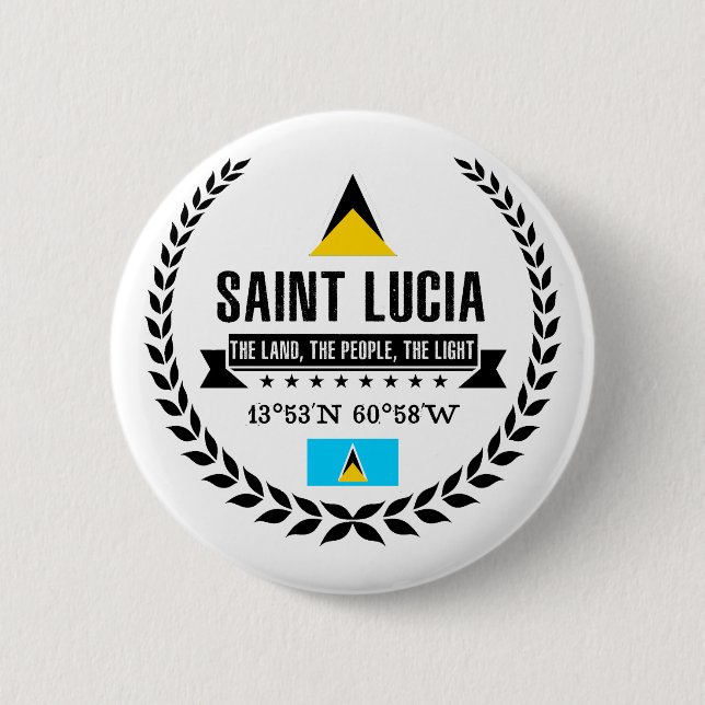 Chapa Redonda De 5 Cm Santa Lucía (Anverso)