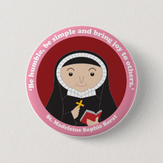 Chapa Redonda De 5 Cm Santa Madeleine Sophie Barat