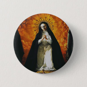 Chapa Redonda De 5 Cm Santa Margarita María Alacoque