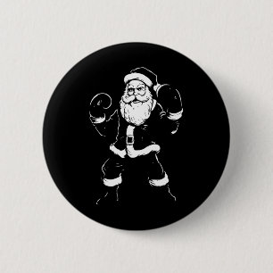 Chapa Redonda De 5 Cm Santa Santa, Boxeador Boxeo Kickboxing Navidad Mar