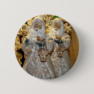 Chapa Redonda De 5 Cm Santa y su gemela.