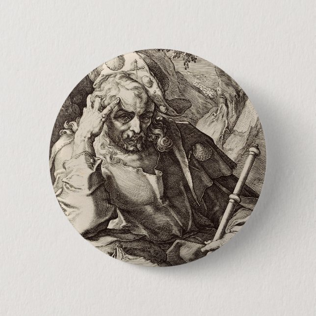 Chapa Redonda De 5 Cm Santiago el gran apóstol (Anverso)