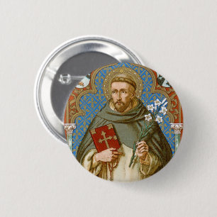 Chapa Redonda De 5 Cm Santo Domingo de Guzmán (BK 011)
