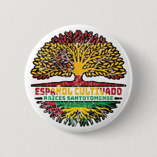 Chapa Redonda De 5 Cm Santo Tomé y Príncipe España santotomense