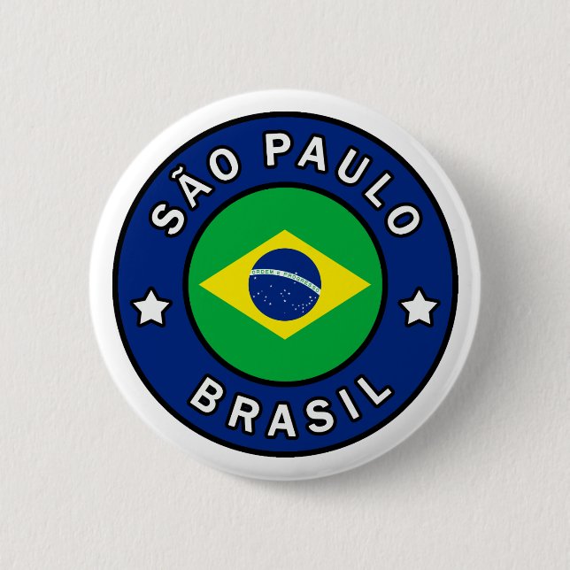 Chapa Redonda De 5 Cm São Paulo Brasil (Anverso)