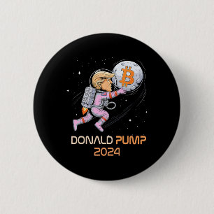 Chapa Redonda De 5 Cm Sarcástica moneda de 2024 de Donald Pump