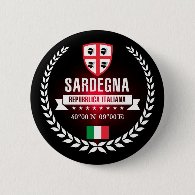 Chapa Redonda De 5 Cm Sardegna (Anverso)