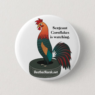 Chapa Redonda De 5 Cm Sargento Cornflakes Pin