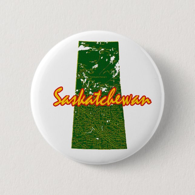 Chapa Redonda De 5 Cm Saskatchewan (Anverso)
