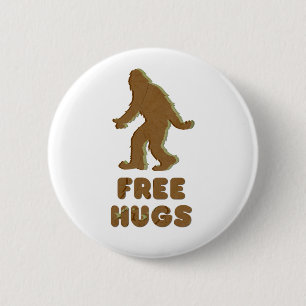 CHAPA REDONDA DE 5 CM SASQUATCH - ABRAZOS LIBRES