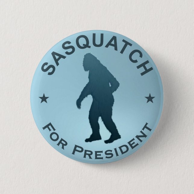 Chapa Redonda De 5 Cm Sasquatch Para Presidente (Anverso)