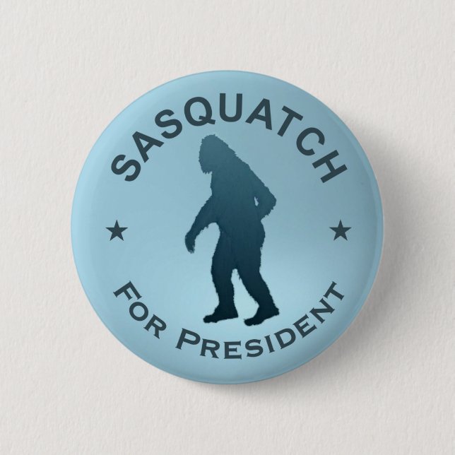 Chapa Redonda De 5 Cm Sasquatch Para Presidente (Anverso)