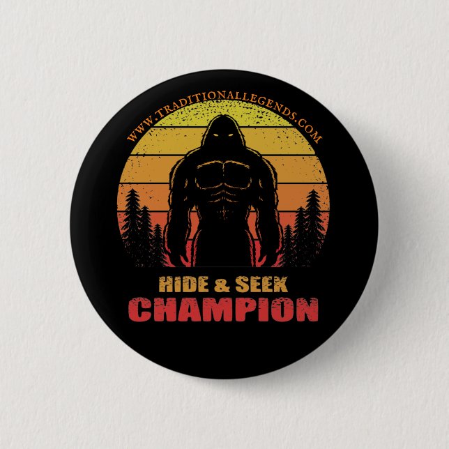 Chapa Redonda De 5 Cm Sasquatch Pin (Anverso)