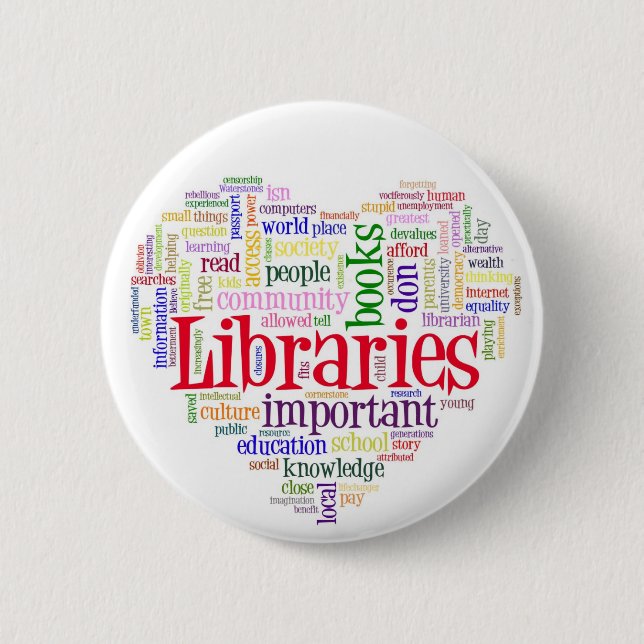 Chapa Redonda De 5 Cm Savelibraries (Anverso)