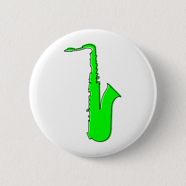 Chapa Redonda De 5 Cm saxofón odd-Rex (Anverso)