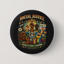 Chapa Redonda De 5 Cm Scales of Justice