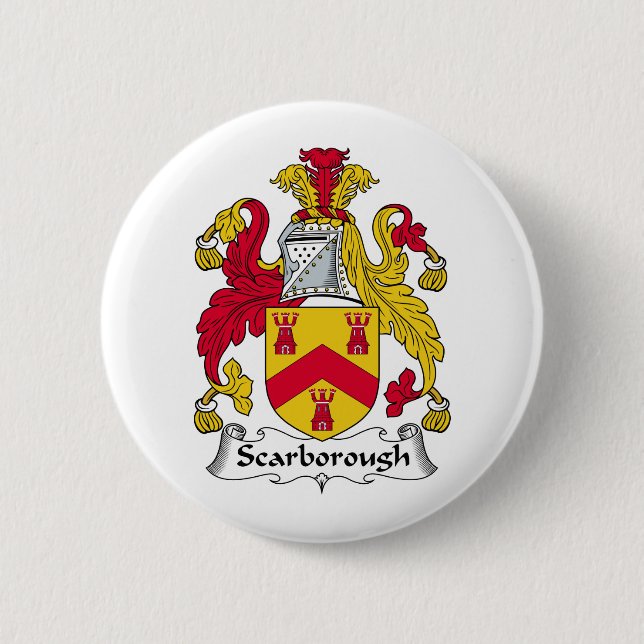 Chapa Redonda De 5 Cm Scarborough Family Crest (Anverso)