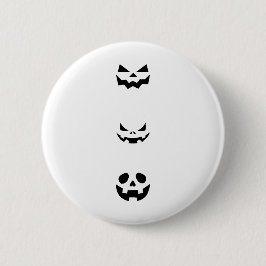 Chapa Redonda De 5 Cm Scary Halloween Faces