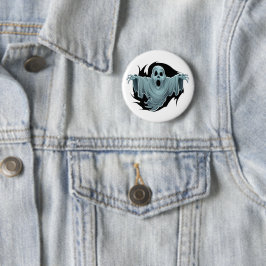 Chapa Redonda De 5 Cm Scary Haunting Ghost
