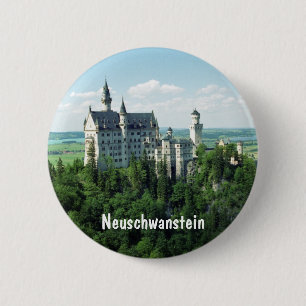 Chapa Redonda De 5 Cm Schloss Neuschwanstein