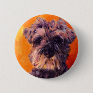 Chapa Redonda De 5 Cm Schnauzer miniatura