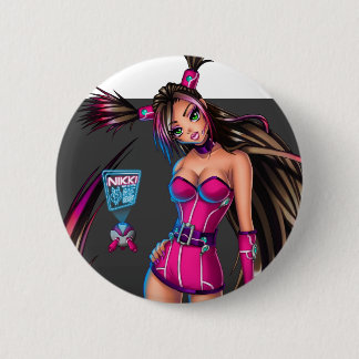 Chapa Redonda De 5 Cm Sci Fi Anime Chica Nikki