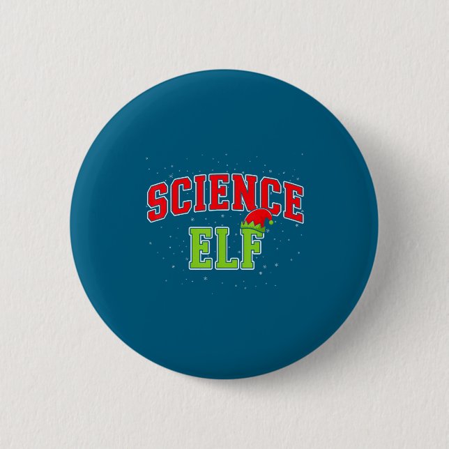 Chapa Redonda De 5 Cm Science Elf Christmas Family Matching Group Xmas S (Anverso)