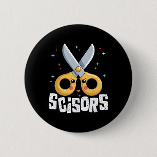 Chapa Redonda De 5 Cm Scissors Paper Rock Halloween Costumes Group