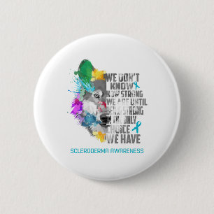 Chapa Redonda De 5 Cm Scleroderma Awareness Ribbon Support Gifts