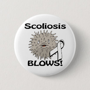Chapa Redonda De 5 Cm Scoliosis: diseño de conciencia