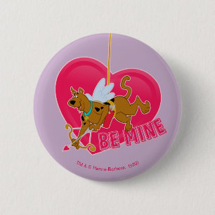 Chapa Redonda De 5 Cm Scooby-Doo Cupid - Sé mío