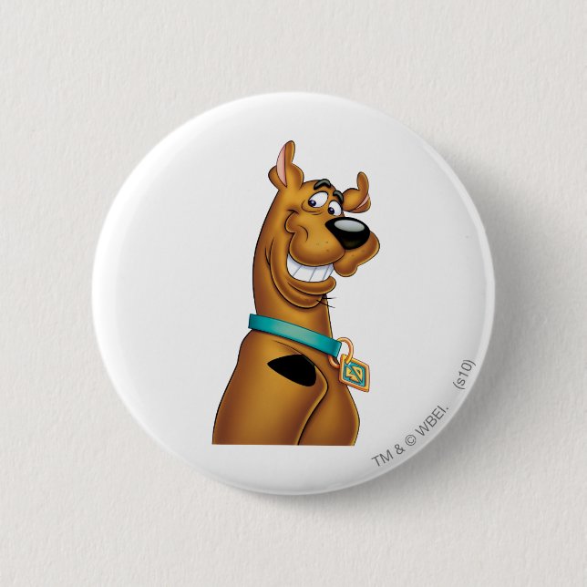 Chapa Redonda De 5 Cm Scooby-Doo Grin (Anverso)