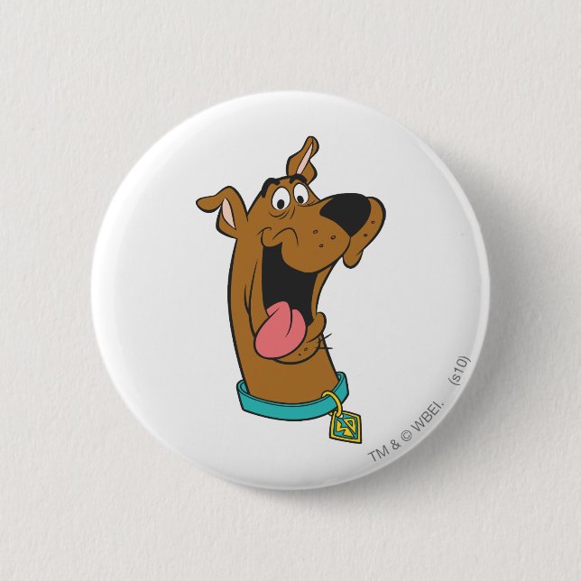 Chapa Redonda De 5 Cm Scooby-Doo Tongue Out (Anverso)