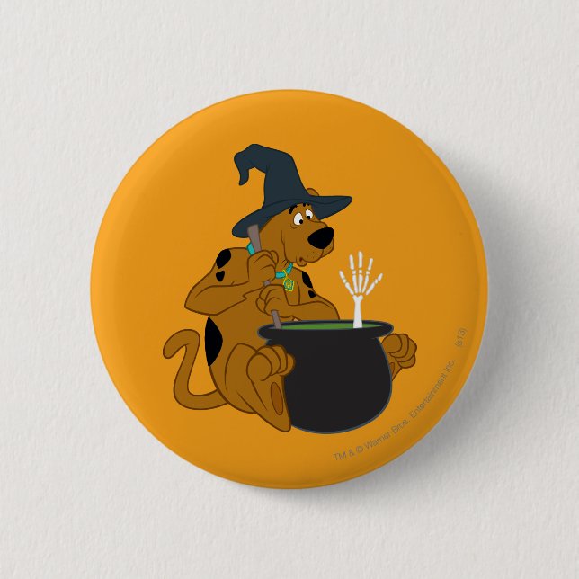 Chapa Redonda De 5 Cm Scooby-Doo Witch's Cauldron (Anverso)