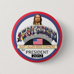 Chapa Redonda De 5 Cm Scott A.M. Stephens para el presidente 2012