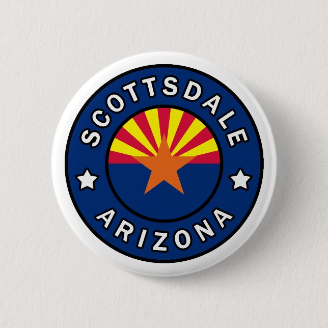 Chapa Redonda De 5 Cm Scottsdale Arizona (Anverso)