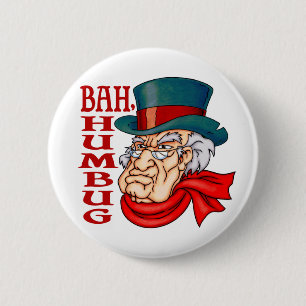 Chapa Redonda De 5 Cm Scrooge viejo malo